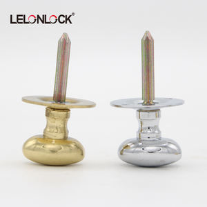 ゴールドブライトクロム37/62 mmパイプボアホールウォールクローゼットドアロック、セキュリティドア用ノブハンドル付き - Product Image 6