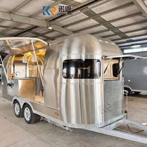 Remolque de Comida de Acero Inoxidable, Camión Móvil de Postres <span class=keywords><strong>Gourmet</strong></span> para Festivales, Comida Callejera, Catering al Aire Libre - Product Image 1