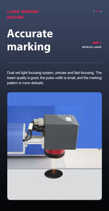 ماكينة وسم الألياف بالليزر ثلاثية الأبعاد 2.5 واط للمعادن 50 واط يمكن استخدامها حتى العمر - Product Image 5