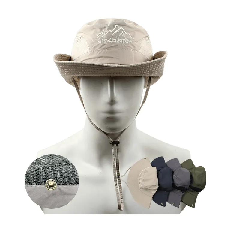 Women's Custom Basin Bucket Hat Versatile Summer Fisherman Style for Outdoor Mountain Climbing Sun Protection Wide Brim