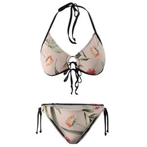 Shanhao 2025 один комплект бикини с принтом купальники для больших размеров Beachy Vibes комплект из 2 предметов из спандекса/нейлона - Product Image 4