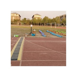 Middle Distance Running Tester Digital Timer LCD Display <b>Step</b> Counting Carpet Vest Type School Fitness Assessment - Product Image 4