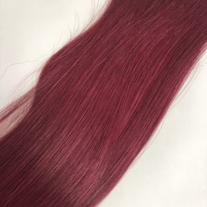 Extensions <span class=keywords><strong>de</strong></span> <span class=keywords><strong>cheveux</strong></span> chinoises Remy invisibles nouées à la main, couleur 99J, pour distributeurs <span class=keywords><strong>de</strong></span> <span class=keywords><strong>cheveux</strong></span> teints – Vente en gros directe usine - Product Image 5