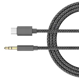 USB Type c converter to 3.5mm audio earphone jack adapter Car Audio Cord Line Wire
