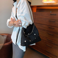 Sacs à main à bandoulière pour femmes avec chaînes Duffle Nouveau grand sac fourre-tout de luxe en toile