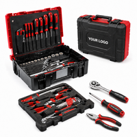 Kit d'outils d'entretien domestique : Jeu de tournevis, clé à douille peu profonde, clé combinée forgée, pinces, outil électrique sans fil OEM