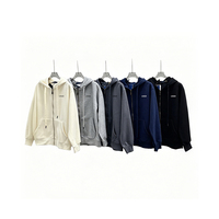 Sudadera Extra Grande de Alta Calidad, Lujosa, 100% Algodón, Felpa Francesa, Lisa, con Capucha, Técnicas Bordadas, Holgada