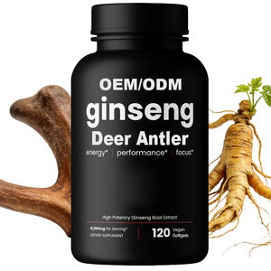 Capsule <span class=keywords><strong>di</strong></span> Ginseng e Corno <span class=keywords><strong>di</strong></span> <span class=keywords><strong>Cervo</strong></span> OEM/ODM per Adulti per Potenziamento del Sistema Immunitario, Antiossidante, Rafforzamento Osseo e Sollievo dalla Fatica - Product Image 1