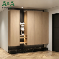 Meuble à chaussures moderne en bois, étagère multi-niveaux, écologique, anti-poussière, rangement gain de place pour appartement/locatif