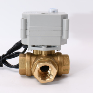 12V 24V 1/<span class=keywords><strong>2</strong></span> "DN15mm毫米CR202 <span class=keywords><strong>2</strong></span>线常闭<span class=keywords><strong>3</strong></span>路电机电动黄铜阀 - Product Image 2