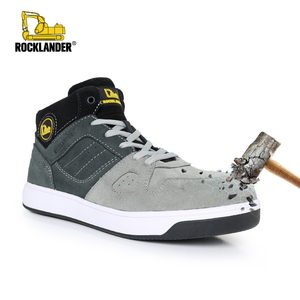 Chaussures de sécurité Rocklander modernes, légères, antidérapantes, à embout en <span class=keywords><strong>acier</strong></span>, antistatiques, unisexes, toutes saisons, <span class=keywords><strong>pour</strong></span> l'industrie manufacturière et la construction - Product Image 4