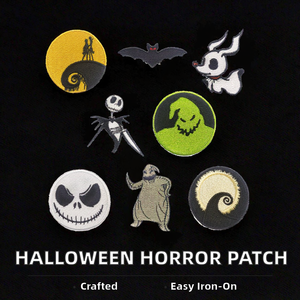 Parche Bordado de Terror de Halloween para Planchar en Gorras, Tela de Sarga con Poliéster para Agregar Toques Espeluznantes - Product Image 2