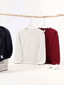 H5490 Wholesale Custom 300 Gsm Cotton Blends Men Blank <b>Drop</b> Shoulder Sweatshirts - Product Image 4