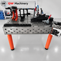 Table de soudage en fonte 3D, plateforme de fixation industrielle modulaire flexible nitrurée