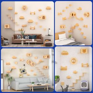 Tùy Chỉnh Kích Thước Treo Tường Mèo Giường Võng Nổi DIY Mèo Tường Kệ Kệ Cho Tường Đồ Nội Thất Bằng Gỗ Biểu Tượng Tùy Chỉnh Châu Âu - Product Image 5