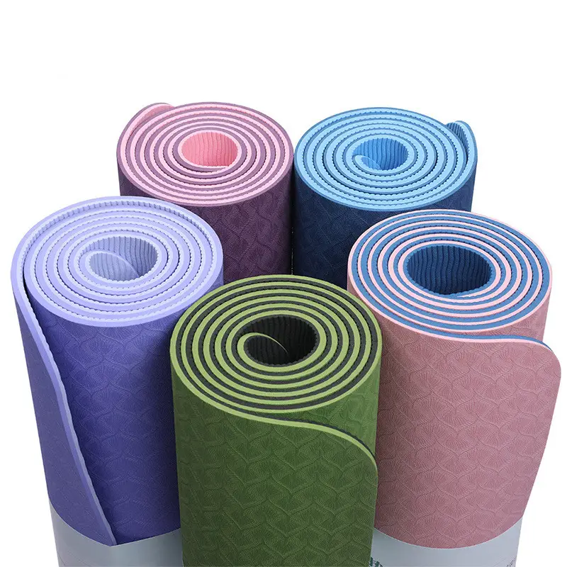 6MM uso domestico Pilates Eco antiscivolo Esterilla Yoga attrezzature per esercizi Tpe Yoga Mat