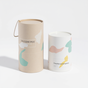 Estampage style minimaliste personnalisé écologique papier kraft thé grain de café tube roue cylindre papier tube carton emballage - Product Image 5