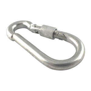 Mosquetón de Acero al Carbono DIN 5299D con Tratamiento Electrolítico y Tornillo Nuk, 100% Probado - Product Image 4