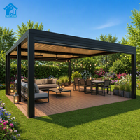 Pergola motorisée rétractable en aluminium sur mesure Sweet Home, cadre robuste antirouille, montage facile pour terrasse et balcon