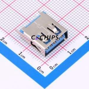 HC-USB3.0-L137-ZP USB Connector Through hole Component (THT) Connector Type-A USB 3.0 Female Through Hole - Product Image 1
