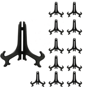 7.5-24.5cm Height Plastic Folding Plate Display Stande Acrylic Plate Easel decorative Plate Holder