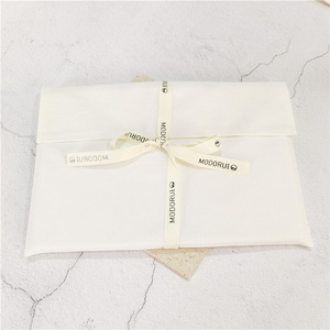 Flap <b>Envelope</b> Dust Bag for Underwear or Handbag Muslin <b>Envelope</b> <b>Gift</b> Packing Bag Eco Friendly Cotton Cotton Ribbon Drawstring CH - Product Image 1