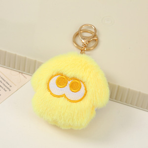 Estilo promocional personalizado lindo llavero de felpa personalizado POM llavero con espejo - Product Image 6