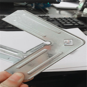 حافة زاوية بقناة واحدة لنظام التكييف من الزنك مع سطح مطلي بالزنك قوس رف واحد - Product Image 4