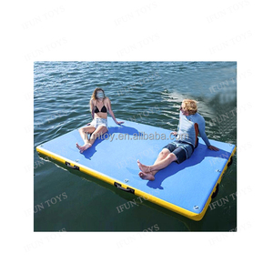 Plateforme flottante gonflable sur mesure en vinyle/PVC pour ponton, île, quai, ou bar de divertissement - Product Image 4