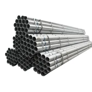 250mm de diamètre bs1387 q215 q235 q275 tuyaux en acier rond pré-galvanisés à chaud manchon de tube 10 pouces 4mm d'épaisseur construction