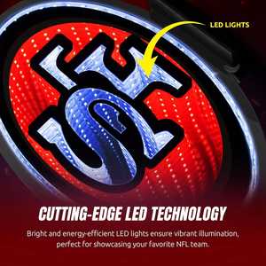 Letras luminosas personalizables S F G M Espejo luminoso de mil capas de porristas Nuevo túnel Luz Evento Recuerdos Regalos para fanáticos - Product Image 6