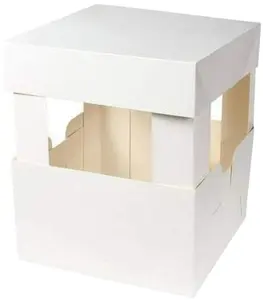 Cake Box Corner Extensions 12x4 inch For Tall Tiered Cakes 4 Corner Extenders