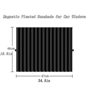Pare-soleil de <span class=keywords><strong>voiture</strong></span>, stores de fenêtre pour véhicules, 12 aimants indépendants, rideaux occultants pour la confidentialité, style minimaliste, motif uni - Product Image 4