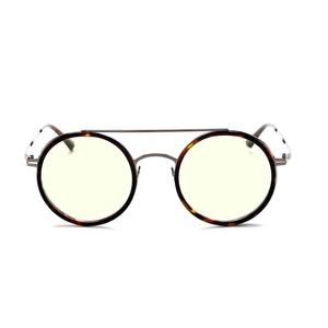 Gafas con Filtro de Luz Azul TLA, Montura Redonda Luminosa de Resina, Gafas de Moda para las Cuatro Estaciones - Product Image 1