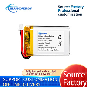 Paquete de Baterías Recargables de Litio-Polímero Personalizadas 102550 3.7V 1500mAh con Conector PH2.0, Descarga de 2A, Batería Lipo Personalizada - Product Image 4
