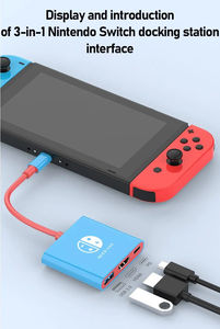 Adaptateur <span class=keywords><strong>USB</strong></span> Type <span class=keywords><strong>C</strong></span> portable PD100W 4K 30Hz compatible <span class=keywords><strong>HDMI</strong></span>, <span class=keywords><strong>c</strong></span>âble de conversion de station d'accueil pour <span class=keywords><strong>Switch</strong></span> pour <span class=keywords><strong>Nintendo</strong></span>, mode d'accueil TV, conversion - Product Image 6