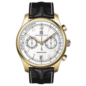Fabricant de montres OEM, chronographe, mouvement <span class=keywords><strong>VK64</strong></span>, montres de luxe, bracelet en cuir - Product Image 6