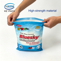 Individuell bedruckte, laminierte Metall-Rückseitenversiegelungsbeutel für Waschmittelpulver, Waschseife, 500g, 800g, 1kg, 2kg, 3kg, PET, VMPET, PE, OEM