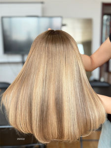 SHY Factory Perruques <span class=keywords><strong>Bob</strong></span> Lace Front en Cheveux Humains, Coupe Droite, Mèches Blondes, Sans Colle, Dentelle HD 13x5 - Product Image 6