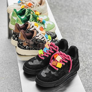 Giản Dị Hợp Thời Trang Giày Người Đàn Ông Phụ Nữ Thấp-Cắt Phẳng Đi Bộ Phong Cách Trượt Ván Giày Nhà Thiết Kế Giày Thể Thao Với Các Ngôi Sao - Product Image 6