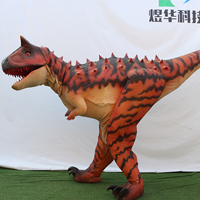 Costume de dinosaure réaliste sur mesure, taille réelle, Carnotaurus, silicone, utilisation intérieure/extérieure, imperméable, parc à thème, parc d'aventure