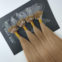 Extension de cheveux naturels, livraison gratuite, prix de gros, Nanoring Hair, Microlink Hair, Extension de cheveux humains, Double étiré, Long Micro anneau naturel