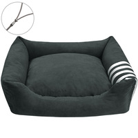 Grand lit-canapé pour chien, lit confortable pour animaux de compagnie, nid douillet, lavable, coussin de protection pour meubles, couverture pour chat