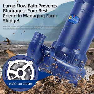 Bomba Sumergible para Aguas Residuales con Cortador, Potencia de 1.5 HP, Flujo de 15 Metros Cúbicos por Hora, Salida de 2 Pulgadas, Aplicable para Tratamiento de Agua - Product Image 5