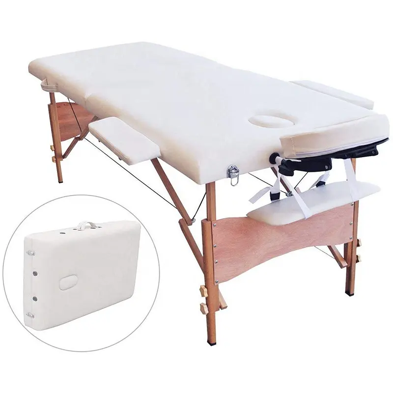 Cor branca portátil massagem mesas camas beleza massagem cama altura ajustável massagem beleza salão spa cama