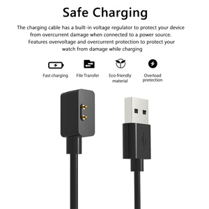 <span class=keywords><strong>Chargeur</strong></span> magnétique pour <span class=keywords><strong>montre</strong></span> intelligente Xiaomi Redmi <span class=keywords><strong>Watch</strong></span> 2 <span class=keywords><strong>Lite</strong></span> <span class=keywords><strong>Mi</strong></span> Band 7 Pro 1m Câble en cuivre pur Tresse PVC USB2.0 Dock Charger Devices - Product Image 3