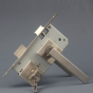 Cerradura de Puerta para Oficina y Hogar, Diseño Cuadrado, Juego de Cerradura de Puerta de Acero Inoxidable - Product Image 3