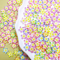 50 pièces de décorations florales pour ongles en résine, fleurs de Plumeria, accessoires pour ongles, fleurs de Frangipanier, pour l'été