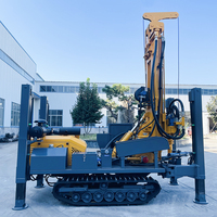 Machine de forage de puits d'eau pneumatique DTH montée sur chenilles de type compact