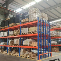 Système de rayonnage industriel à poutres en acier, certifié CE, robuste, thermolaqué pour le stockage logistique